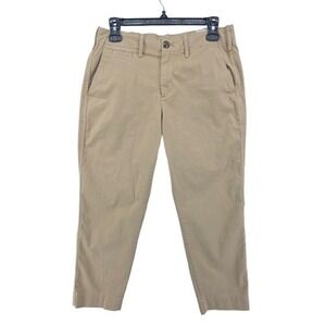 Gap Pants Womens 4P Straight Leg Mid Rise Khaki Cotton‎ Chino